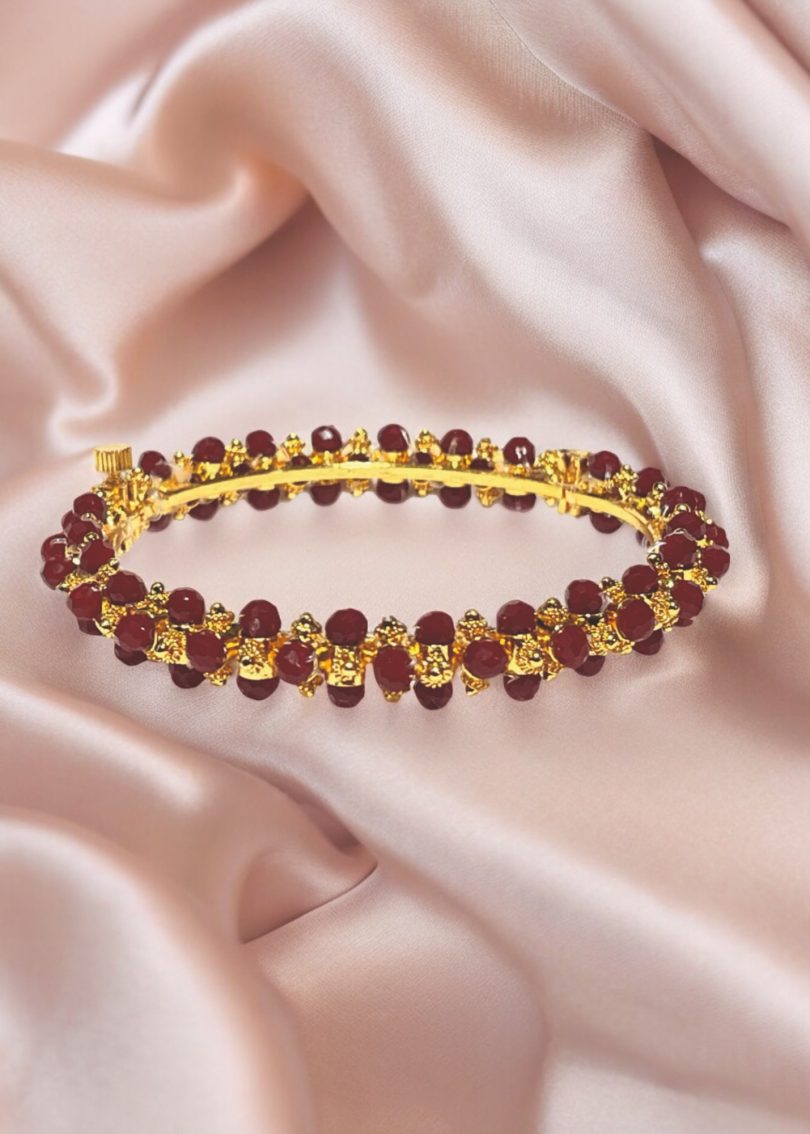 Glass Bead Screw Bangle - Image 4