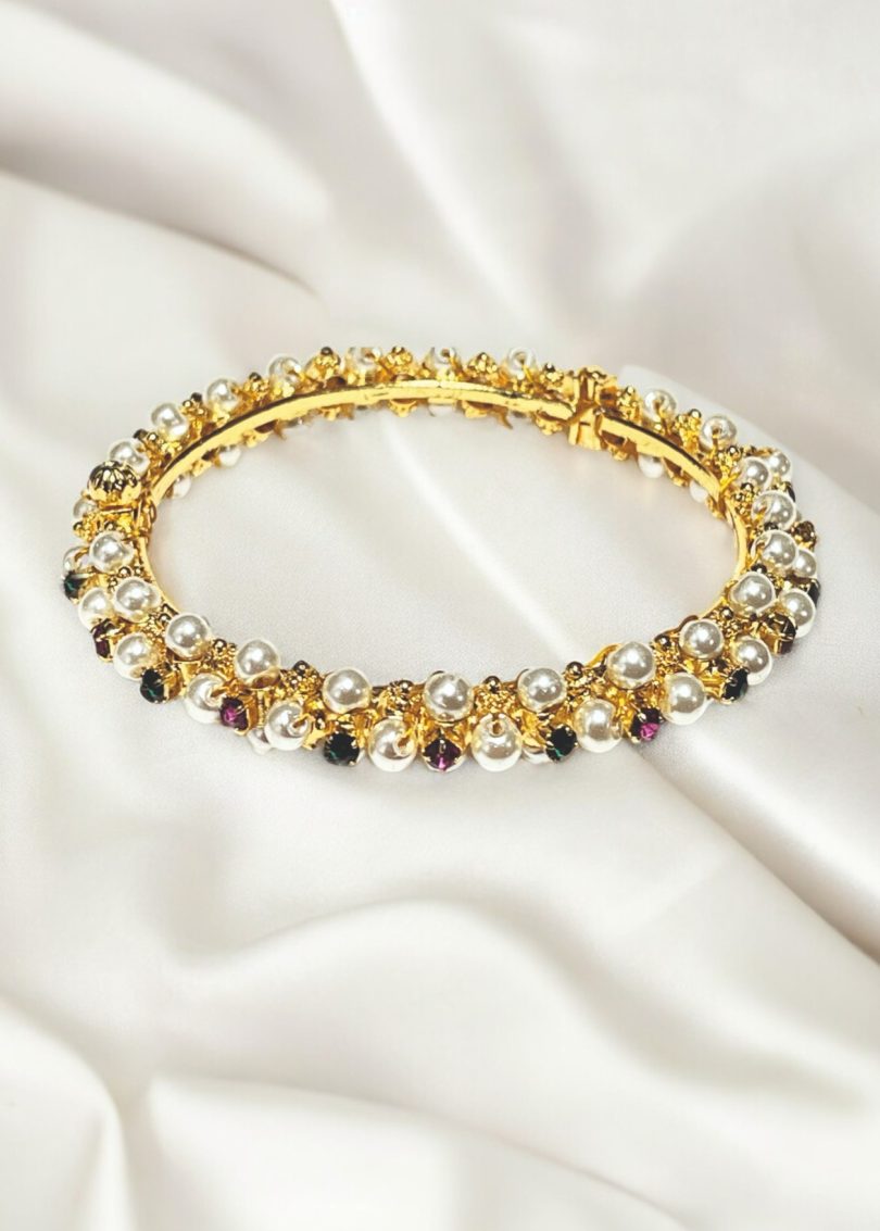 Glass Bead Screw Bangle - Image 2
