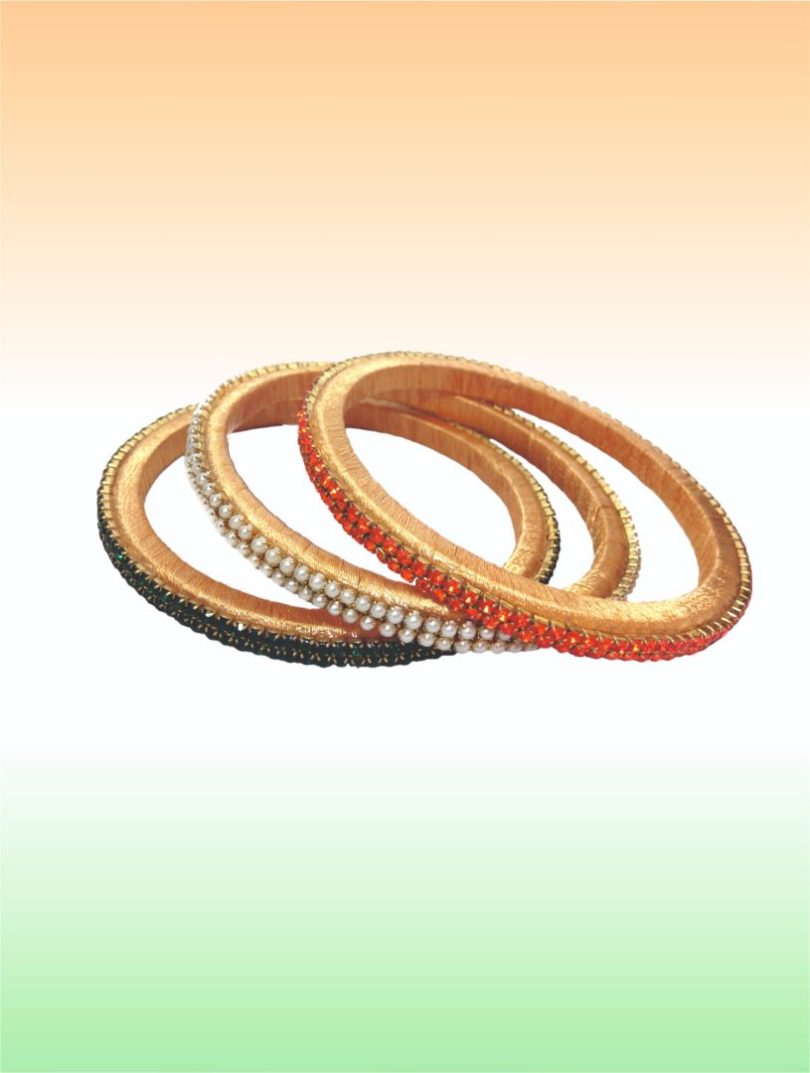 Tri-Color Stone Studded Bangle 01 - Image 2