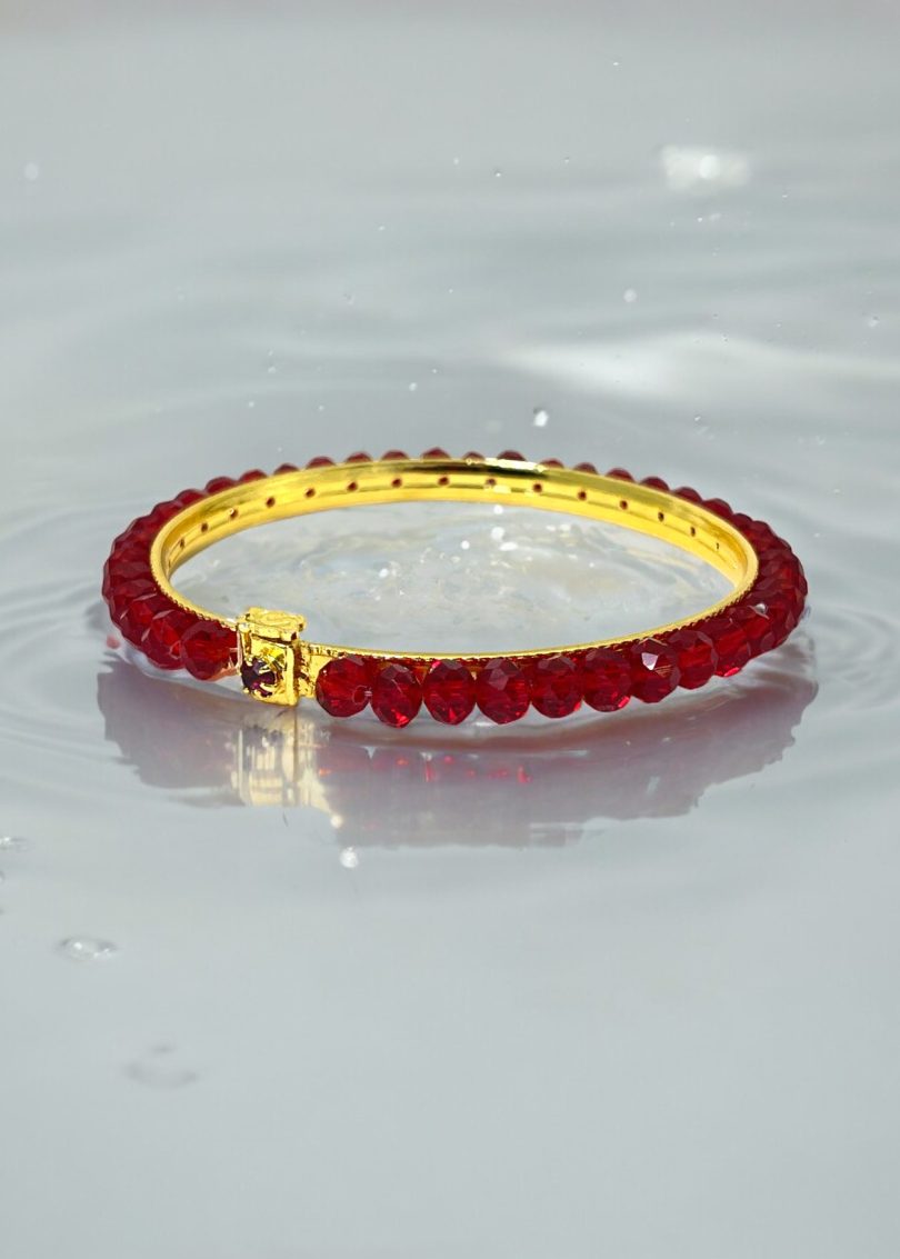 Easy Hook Crystal Bead Bangle - Image 2