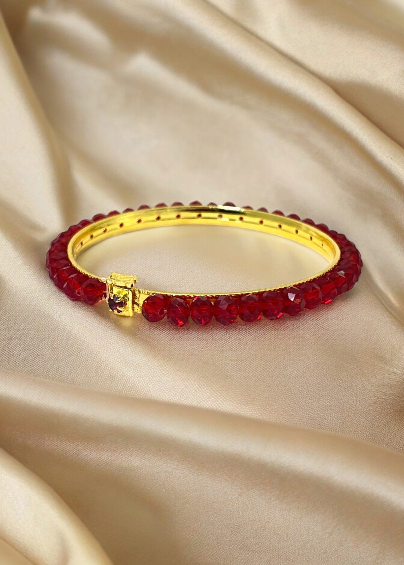 Easy Hook Crystal Bead Bangle