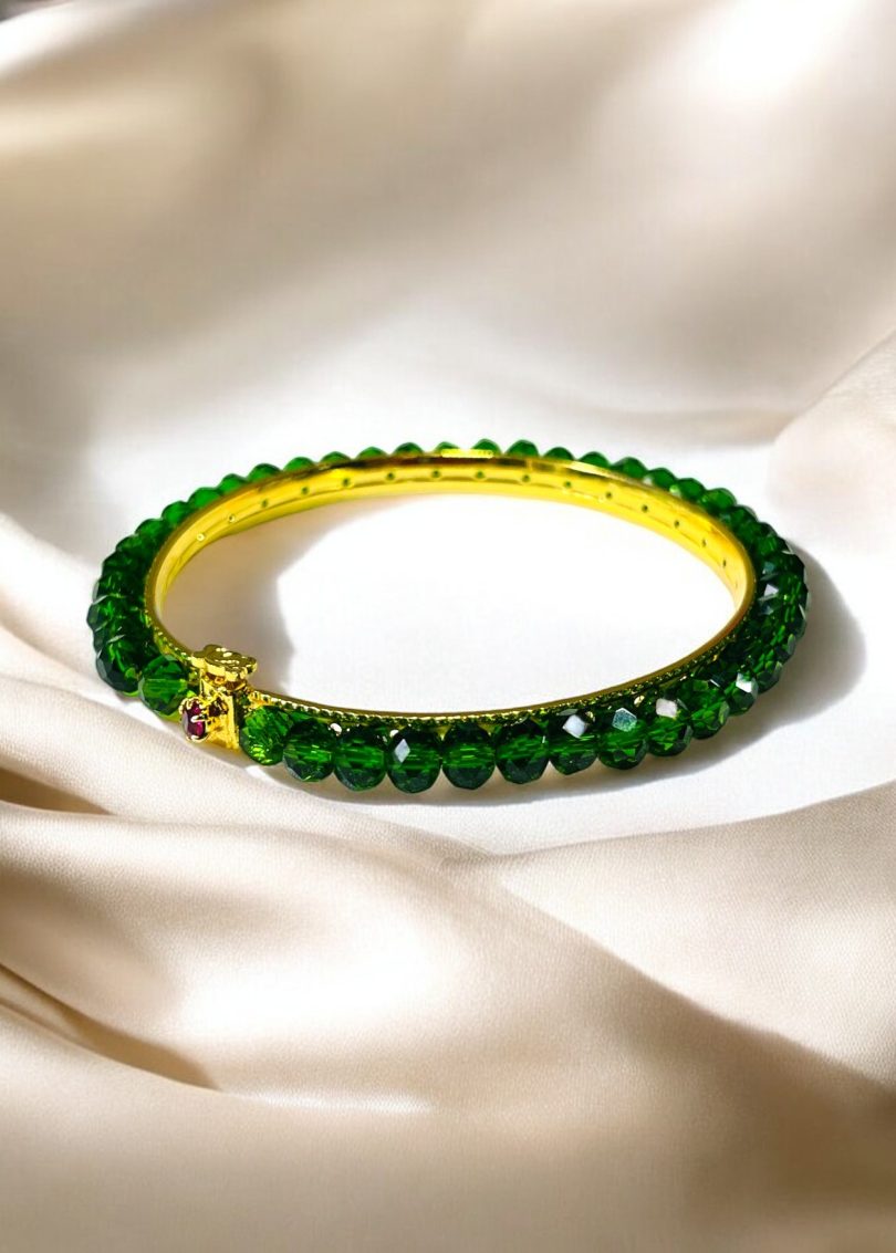 Easy Hook Crystal Bead Bangle - Image 3
