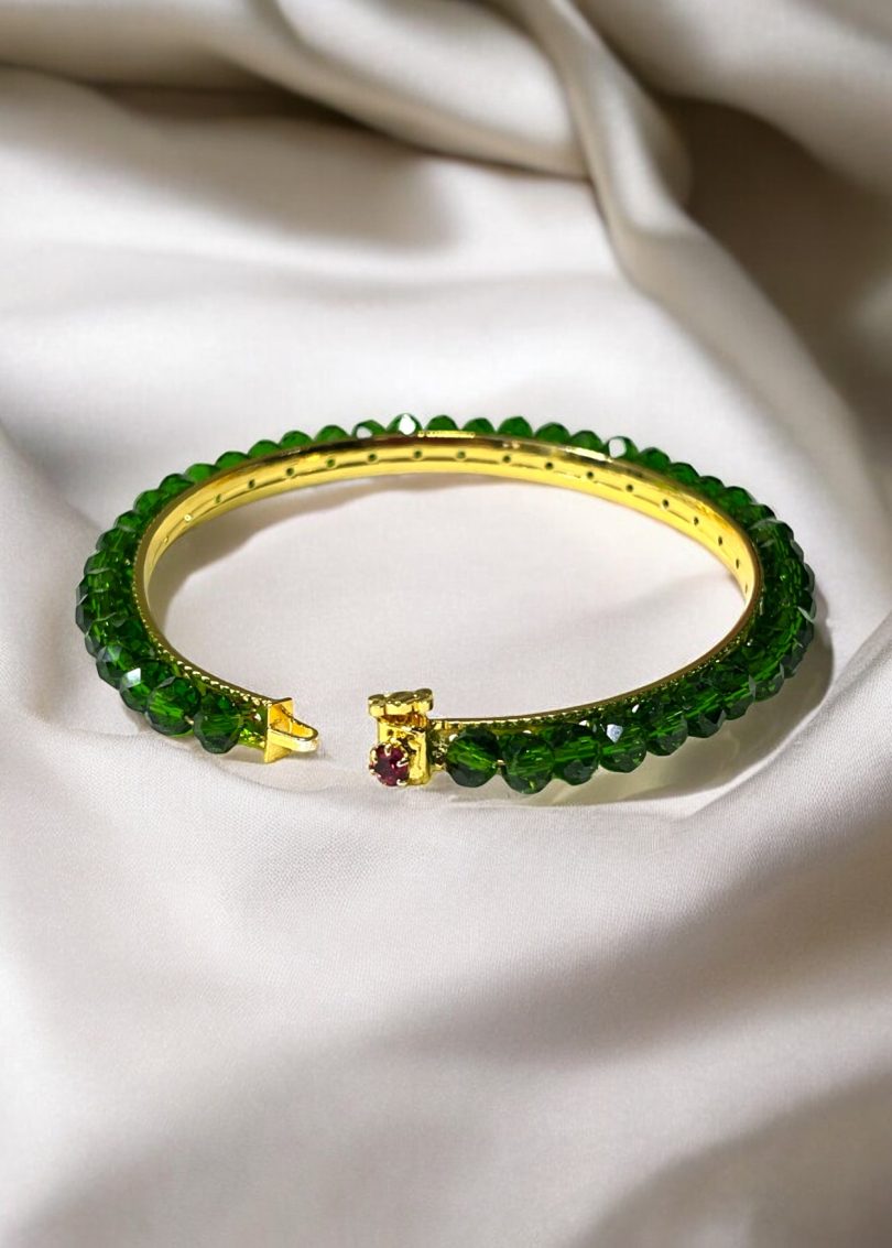 Easy Hook Crystal Bead Bangle - Image 4