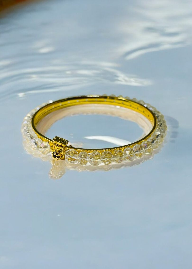 Easy Hook Crystal Bead Bangle - Image 5