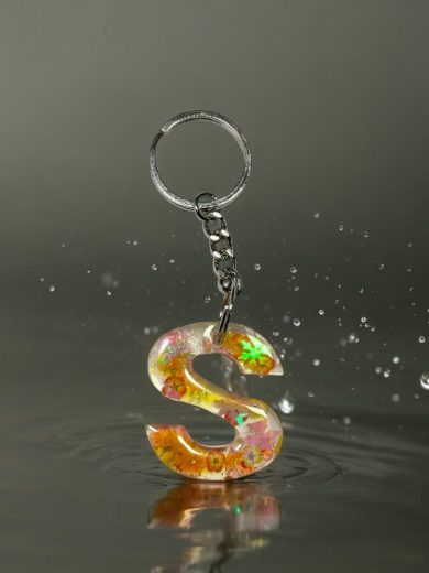 Resin Keychains -Alphabetic and Numbers