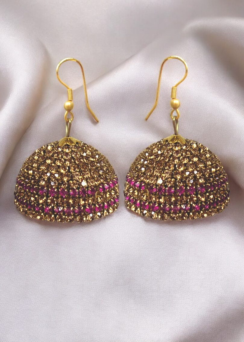 Gold Rhinestone jumki - Image 5