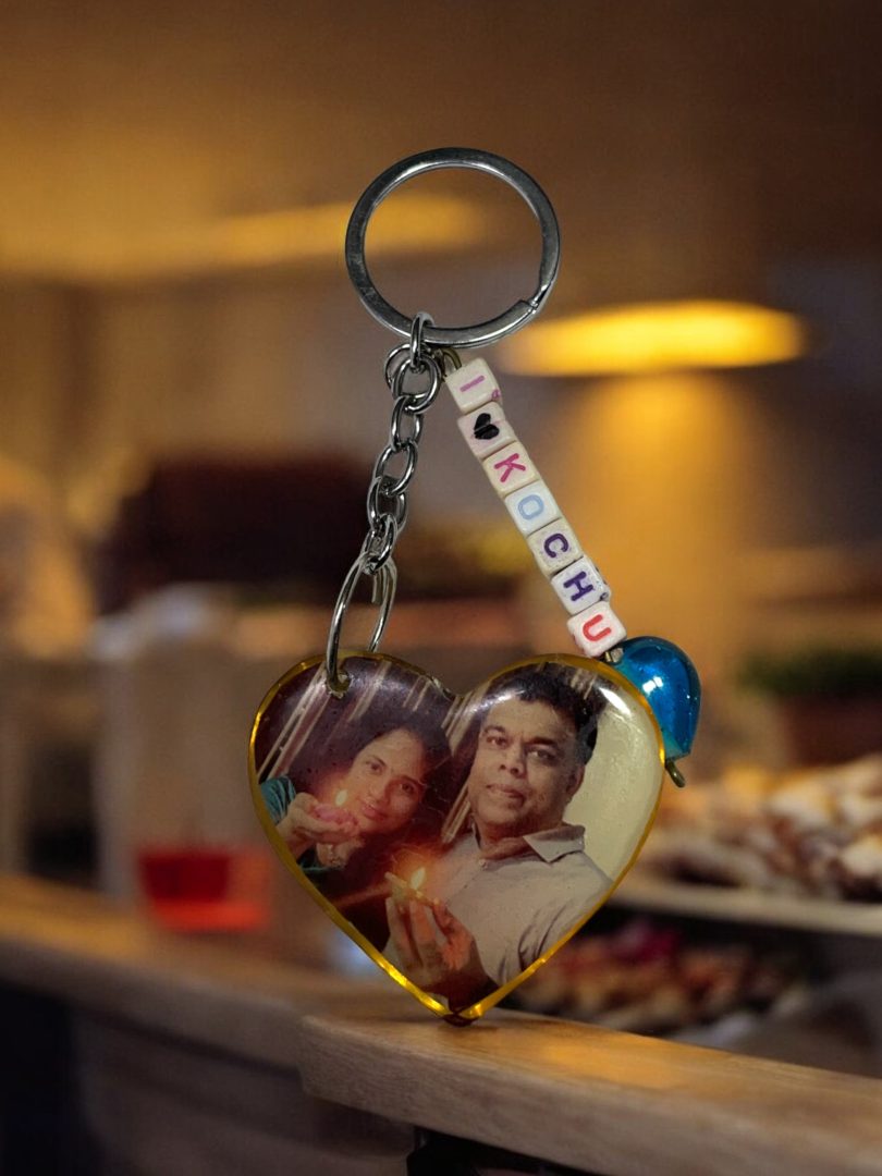 Resin Keychains- ( Customised Photo )