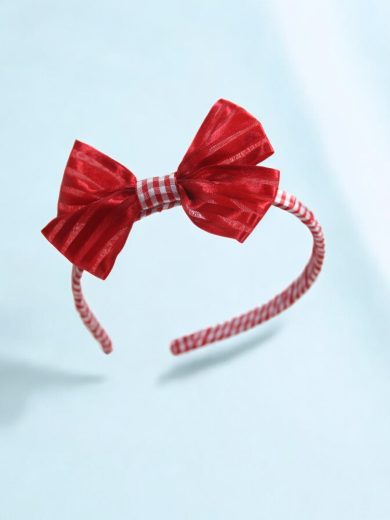 Red Ribbon Hair bow