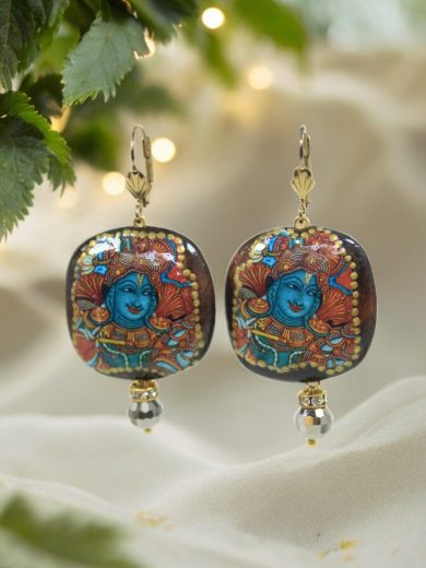 Decoupage Ear jewellery design 01