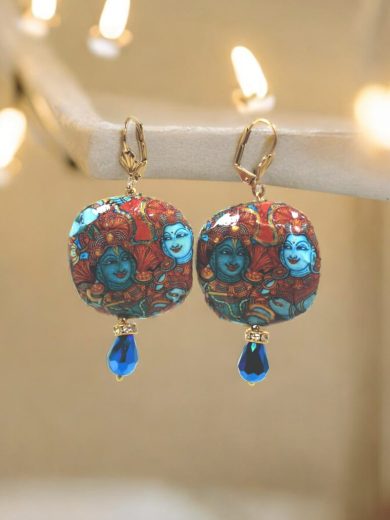 Decoupage Ear jewellery design 02