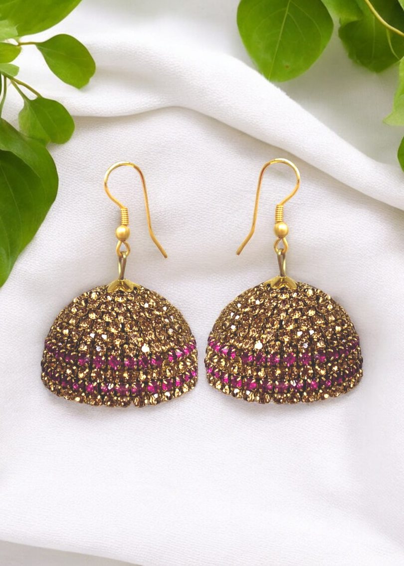 Gold Rhinestone jumki - Image 6