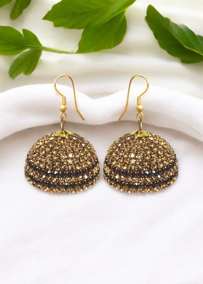 Gold Rhinestone jumki - Image 3